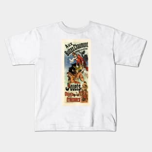 Aux Buttes Chaumont Jouets by Jules Cheret Toys for New Year Vintage Advertisement Kids T-Shirt